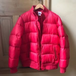 The Gap women’s bomber jacket red